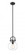 Newton Sphere - 1 Light - 8 inch - Matte Black - Stem hung - Mini Pendant (3442|410-1S-BK-8CL)