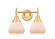 Fulton - 2 Light - 16 inch - Satin Gold - Bath Vanity Light (3442|447-2W-SG-G171)