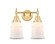 Canton - 2 Light - 15 inch - Satin Gold - Bath Vanity Light (3442|447-2W-SG-G181-LED)