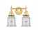 Canton - 2 Light - 15 inch - Satin Gold - Bath Vanity Light (3442|447-2W-SG-G182-LED)