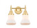 Bellmont - 2 Light - 15 inch - Satin Gold - Bath Vanity Light (3442|447-2W-SG-G191-LED)