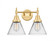 Cone - 2 Light - 17 inch - Satin Gold - Bath Vanity Light (3442|447-2W-SG-G42)