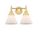 Cone - 2 Light - 17 inch - Satin Gold - Bath Vanity Light (3442|447-2W-SG-G41-LED)