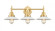 Halophane - 3 Light - 27 inch - Satin Gold - Bath Vanity Light (3442|447-3W-SG-G1)