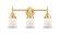 Canton - 3 Light - 23 inch - Satin Gold - Bath Vanity Light (3442|447-3W-SG-G181S-LED)