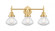 Olean - 3 Light - 25 inch - Satin Gold - Bath Vanity Light (3442|447-3W-SG-G322-LED)