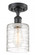 Cobbleskill - 1 Light - 5 inch - Matte Black - Semi-Flush Mount (3442|516-1C-BK-G1113)