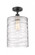 Cobbleskill - 1 Light - 9 inch - Matte Black - Semi-Flush Mount (3442|516-1C-BK-G1113-L-LED)