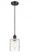 Cobbleskill - 1 Light - 5 inch - Matte Black - Cord hung - Mini Pendant (3442|516-1P-BK-G1113)