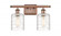 Cobbleskill - 2 Light - 15 inch - Antique Copper - Bath Vanity Light (3442|516-2W-AC-G1113-LED)