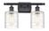 Cobbleskill - 2 Light - 15 inch - Matte Black - Bath Vanity Light (3442|516-2W-BK-G1113-LED)