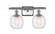 Cobbleskill - 2 Light - 15 inch - Brushed Satin Nickel - Bath Vanity Light (3442|516-2W-SN-G1113-LED)