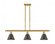Smithfield - 3 Light - 36 inch - Satin Gold - Stem hung - Island Light (3442|516-3I-SG-M8-BK)