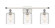 Cobbleskill - 3 Light - 25 inch - White Polished Chrome - Bath Vanity Light (3442|516-3W-WPC-G1113-LED)