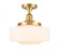 Bridgeton - 1 Light - 12 inch - Satin Gold - Semi-Flush Mount (3442|517-1CH-SG-G691-12)