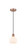 Athens - 1 Light - 6 inch - Antique Copper - Cord hung - Mini Pendant (3442|616-1P-AC-G121-6)