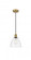 Bristol - 1 Light - 8 inch - Brushed Brass - Cord hung - Mini Pendant (3442|616-1P-BB-GBD-752-LED)
