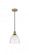 Bristol - 1 Light - 8 inch - Brushed Brass - Cord hung - Mini Pendant (3442|616-1P-BB-GBD-754-LED)