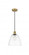 Bristol - 1 Light - 9 inch - Brushed Brass - Cord hung - Mini Pendant (3442|616-1P-BB-GBD-92)