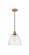 Bristol - 1 Light - 9 inch - Brushed Brass - Cord hung - Mini Pendant (3442|616-1P-BB-GBD-94)