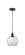 Athens - 1 Light - 8 inch - Matte Black - Cord hung - Mini Pendant (3442|616-1P-BK-G122-8-LED)