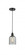 Caledonia - 1 Light - 5 inch - Matte Black - Cord hung - Mini Pendant (3442|616-1P-BK-G257)
