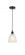 Castile - 1 Light - 6 inch - Matte Black - Cord hung - Mini Pendant (3442|616-1P-BK-G381-LED)