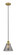 Cone - 1 Light - 8 inch - Brushed Brass - Cord hung - Mini Pendant (3442|616-1PH-BB-G43-LED)