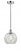 Athens - 1 Light - 8 inch - Polished Chrome - Cord hung - Mini Pendant (3442|616-1P-PC-G122-8)