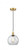 Athens - 1 Light - 8 inch - Satin Gold - Cord hung - Mini Pendant (3442|616-1P-SG-G122-8-LED)
