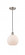 Athens - 1 Light - 8 inch - Brushed Satin Nickel - Cord hung - Mini Pendant (3442|616-1P-SN-G121-8)