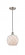 Farmhouse Rope - 1 Light - 8 inch - Brushed Satin Nickel - Cord hung - Mini Pendant (3442|616-1P-SN-G121-8RW)