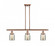 Bell - 3 Light - 36 inch - Antique Copper - Stem Hung - Island Light (3442|916-3I-AC-G58)