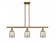 Bell - 3 Light - 36 inch - Brushed Brass - Stem Hung - Island Light (3442|916-3I-BB-G58-LED)