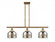 Bell - 3 Light - 36 inch - Brushed Brass - Stem Hung - Island Light (3442|916-3I-BB-G78-LED)