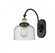 Bell - 1 Light - 8 inch - Black Antique Brass - Adjustable Swing Arm (3442|918-1W-BAB-G74)