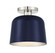 1-Light Ceiling Light in Navy Blue with Polished Nickel (8483|M60067NBLPN)