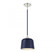 1-Light Pendant in Navy Blue with Polished Nickel (8483|M70118NBLPN)