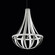 Crystal Empire LED 45in 120V Pendant in Iceberg Leather with Clear Crystals from Swarovski (168|SCE130DN-LI1S)