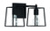 Dunn 2 Light Vanity in Flat Black (20|12113FB2)