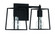 Dunn 2 Light Vanity in Flat Black (20|12113FB2)