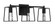 Dunn 3 Light Vanity in Flat Black (20|12123FB3)