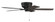 Pro Plus Hugger 52'' 5-Blade Ceiling Fan in Flat Black w/ Flat Black/Greywood Blades; Light Kit O (20|PPH52FB5)