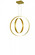 Brushed Gold Aria Pendant (4819|T1003-BG)