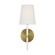 Monroe Small Single Sconce (7725|KSW1081BBSGW)
