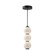 Bijou 7-in Matte Black/Opal Matte Glass LED Pendant (7713|PD530313MBOP)