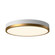 Adelaide 15-in Aged Gold/White LED Flush Mount (7713|FM554215AGWH)