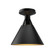 Archer 10-in Matte Black 1 Light Flush Mount (7713|FM584811MB)