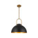 Harper 16-in Matte Black 1 Light Socket Pendant (7713|PD504016MB)
