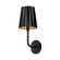 Plisse 7-in Matte Black 1 Light Damp-Rated Wall/Vanity Light (7713|WV528007MB)